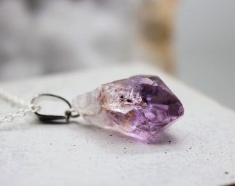 Amethyst Pendant Amethyst Necklace Crystal Necklace Crystal Pendant Amethyst Jewellery Stone Birthday Gift May Taurus Gemini