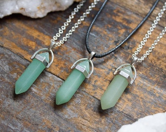 Aventurine Necklace Aventurine Pendant Polished Jewellery Crystal Healing Caged  Unique Zodiac Birthday Gift summer