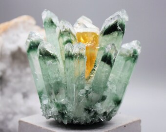 ON SALE 410gm Quartz Crystal top Quality Natural Clear Green Phantom Green Phantom Quartz GFQ 080