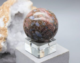 Glaucophane Sphere, Glaucophane Crystal Ball, Glaucophane Crystal Healing Sphere, Glaucophane Stone, Zodiac Birthday Gift, May Taurus Gemini