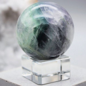 Fluorite Sphere Fluorite Crystal Fluorite Crystal Ball Healing Crystal Ball Green Fluorite Zodiac Birthday Gift May Taurus Gemini