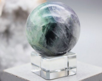 Fluorite Sphere Fluorite Crystal Fluorite Crystal Ball Healing Crystal Ball Green Fluorite Zodiac Birthday Gift May Taurus Gemini