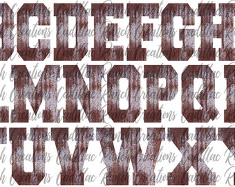 rusted metal rustic alphabet letters font, PNG, digital download, graphic design, sublimation, clipart