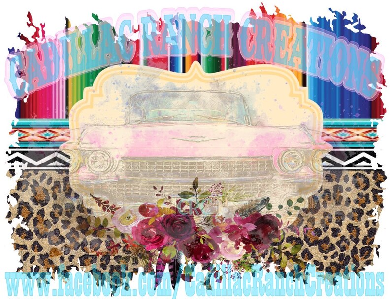 Two serape & leopard background sublimation graphic aztec