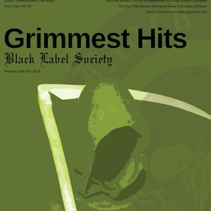 Black Label Society - Grimmest Hits - Heavy Metal Band Poster - Zakk Wylde, Robert Trujillo, Nick Catanese