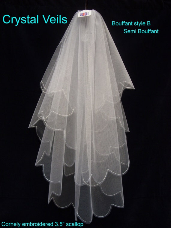 wedding veil sizes