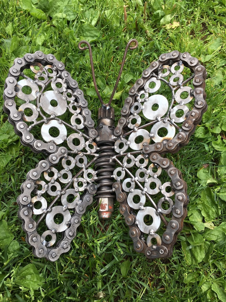 Butterflies Metal sculpture Etsy
