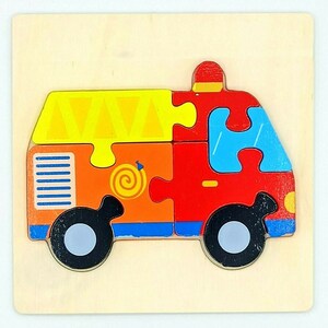 Wooden Jigsaw Puzzle For Toddler Kids Montessori Early Educational Toy 3D