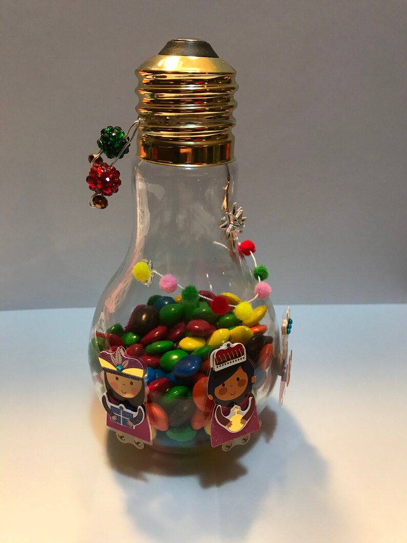 Light bulb candy jar Etsy