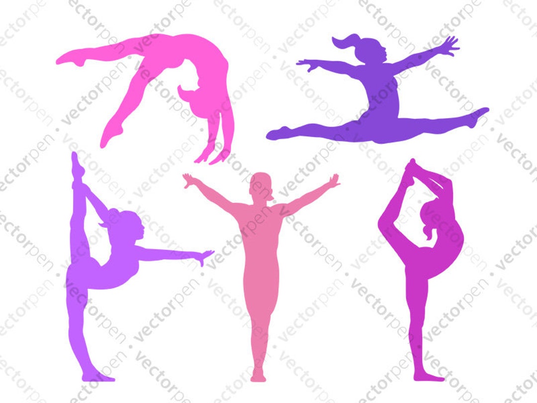 Gymnastics silhouettes | Gymnastics, Silhouette, Gymnastics birthday