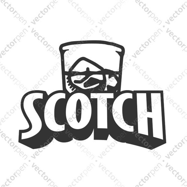 Scotch Team Badge Icon 07 | Custom Alcohol Patch Icon | Scrapbooking, designs, art, etc | Digital Download