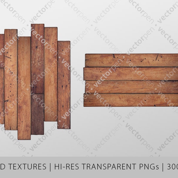 Rustic Wood Board Texture PNG Pack | Sublimation or Printing Background Artwork | 2 High Quality Transparent PNGs | Digital Download
