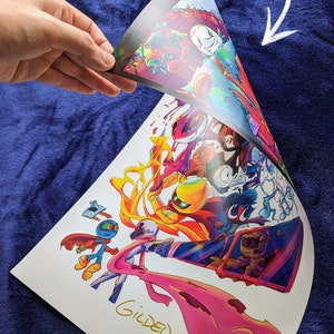 Gildedguy サイン入りポスター (18" x 12" 両面)