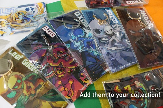 Gildedguy Keychains (all Characters Oxob, Jade, Penny Gildedguy Keychains (all Characters Oxob, Jade, Penny