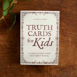 Tarjetas de la verdad para niños: 52 tarjetas de memorización de las Escrituras / Herramienta de aprendizaje cristiano para niños de 3 a 12 años / Versículos bíblicos y palabras de aliento