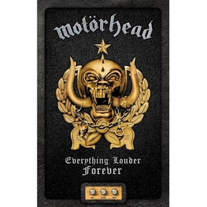 Motorhead flag Everything Louder Forever&#39;. official licensed textile wall poster  flag