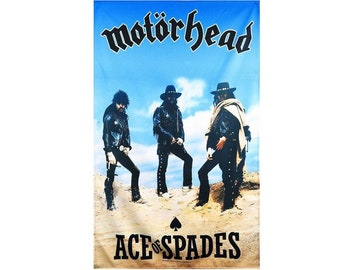 MOTORHEAD  flag, 'Ace of Spades' official licensed textile wall poster  flag