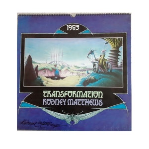 Rodney Matthews Transformation calendar- hand signed Artwork by Rodney Matthews  - fantasy art,  mint condition.  Large size calendar.