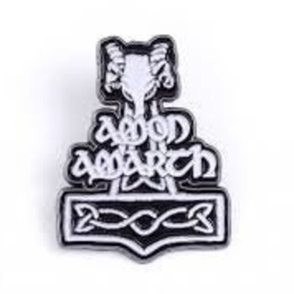 Amon Amarth Pin / Abzeichen: offizielle 'Hammer' Design Emaille Pin.