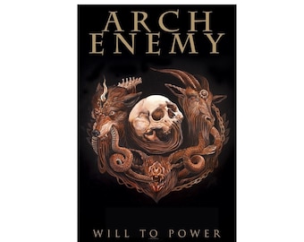 ARCH ENEMY flag: 'Will to Power' textile poster flag,  officially licensed.