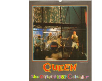 クイーン オフィシャルカレンダー 1987 Queen 1987 Calendar Official: Freddie Mercury, Brian May