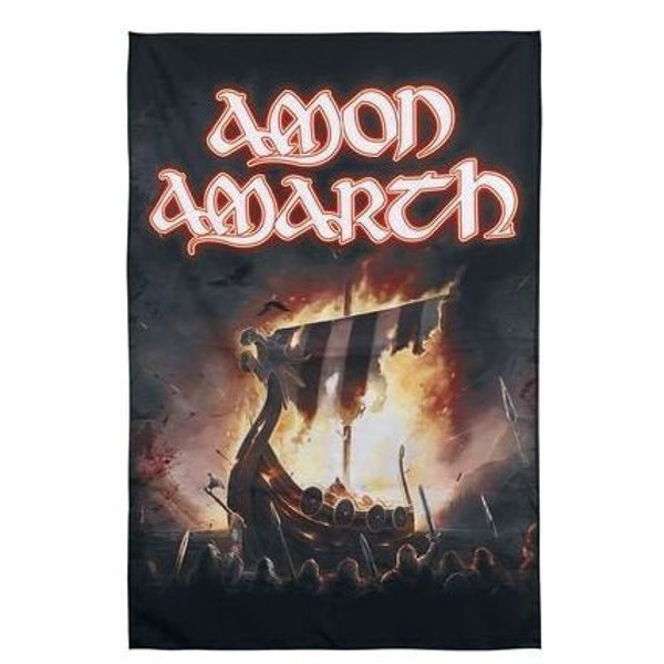 AMON AMARTH Flagge '1000 brennende Pfeile - Textil lizenziert Posterflagge