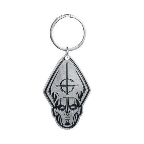 Ghost Keyring / keychain . Papa Head  Licensed ,An official licensed Ghost Standard Key-Chain .