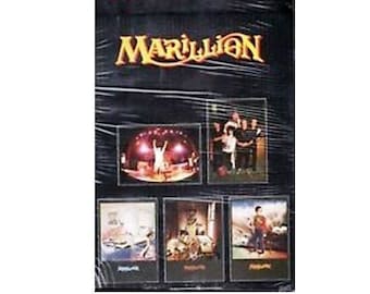 Pack de pósteres de MARILLION. Conjunto de 5 pósteres recopilatorios de 1986 de Bravado. Fotos geniales de la banda con Fish.