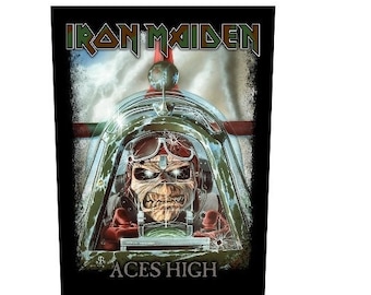 IRON MAIDEN Aces High  printed  back patch,  officially llicensed