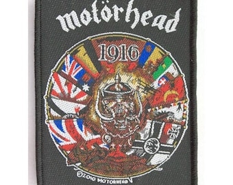 MOTORHEAD  patch '1916' woven sew on patch  LEMMY