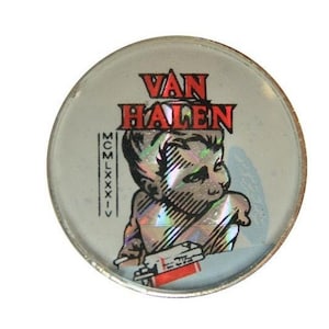 Van Halen pin - &#39;1984&#39;  vintage  enamel crystal prismatic pin .  Original 80&#39;s