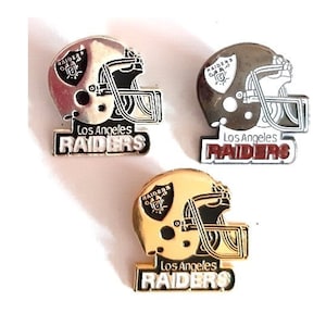 RAIDERS pin: you choose colour  vintage collectors enamel pin. L.A. Raiders pin .