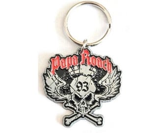 Papa Roach keychain metal keyring. '93' design