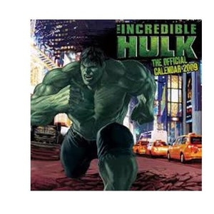 Hulk calendar, official with Hologram 3d cover, Printed by Pyramid Posters. Still in original cellophane, unopened. image 1