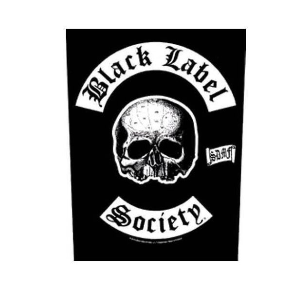 Black Label Society  printed  back patch, skull design, (c) 2012 licensed.