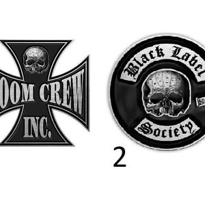 BLS pin  Black Label Society Official designs  enamel  pin. You choose 1. Doom Crew Inc. or  2.Round skull design