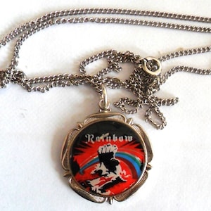 Rainbow &#39;Rising&#39;  Vintage Prismatic Pendant necklace
