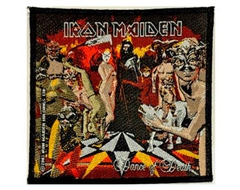 IRON MAIDEN 'Dance of Death' 2003 woven sew on vintage  licensed patch. (c) Iron Maiden Holdings Ltd.