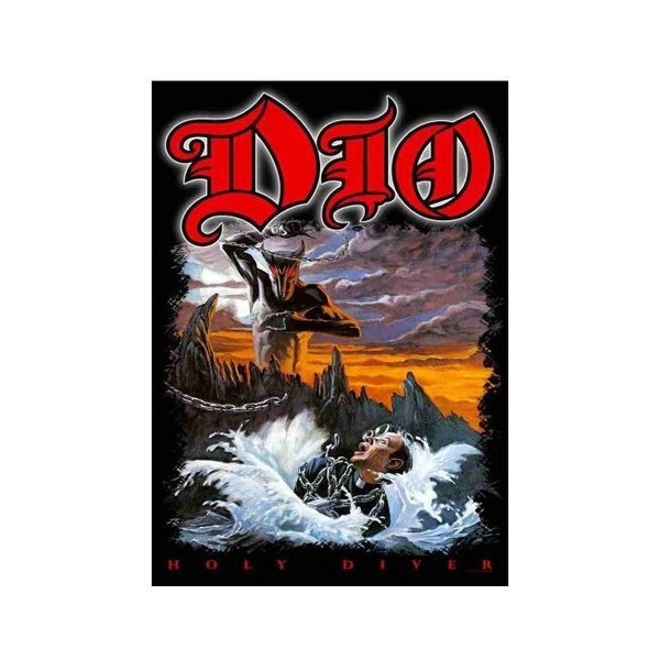 DIO flag:  Holy Diver - Textile Licensed Poster Flag