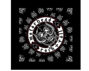 MOTORHEAD  Biker  ' Rock & Roll'  bandana, black