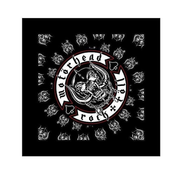 MOTORHEAD Bandana motard 'Rock & Roll', noir