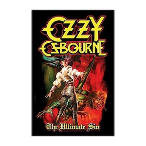 OZZY OSBOURNE flag - The Ultimate Sin Textile Licensed Poster Flag