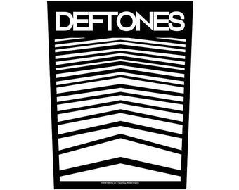 Deftones back patch,  officially licensed.  Printed, rare alternative metal band