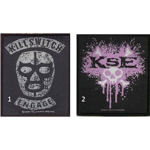 KILLSWITCH ENGAGE  patch.  You choose design.  sew on licensed vintage sew on  patch
