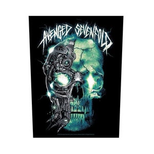 AVENGED SEVENFOLD  &#39;Mechanical Skull&#39; printed backpatch  Officially Licensed. 2019 .