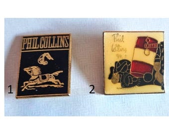 PHIL COLLINS pin badge. You choose design. English singer, drummer, songwriter, record producer, actor. Drummer and   singer of  Genesis