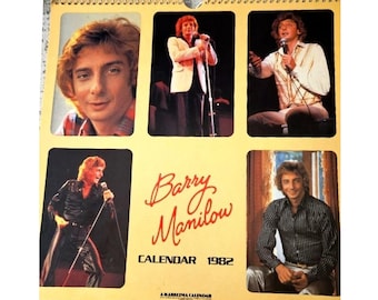 Barry Manilow  1982 calendar, official , dates match 2027. American singer, songwriter, vintage original calendar
