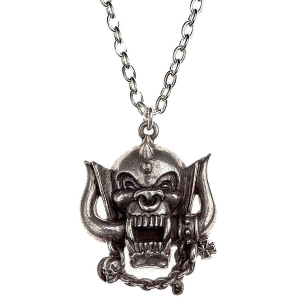 MOTORHEAD necklace:  official Alchemy  Warpig Necklace Pendant Metal England Chain.  Snaggletooth