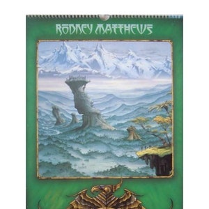 RODNEY MATTHEWS 1992 calendar:  official calendar,  Sci fi  / fantasy art Comes plain or hand signed by Rodney,  you choose.