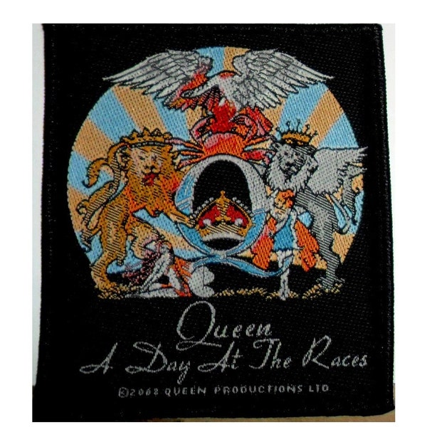 Queen A Day at the Races naai de patch Freddie Mercury, Brian May, Roger Taylor, John Deacon